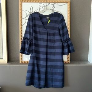 Eci New York - Dress Vintage Navy Blue Elegant Size Xs